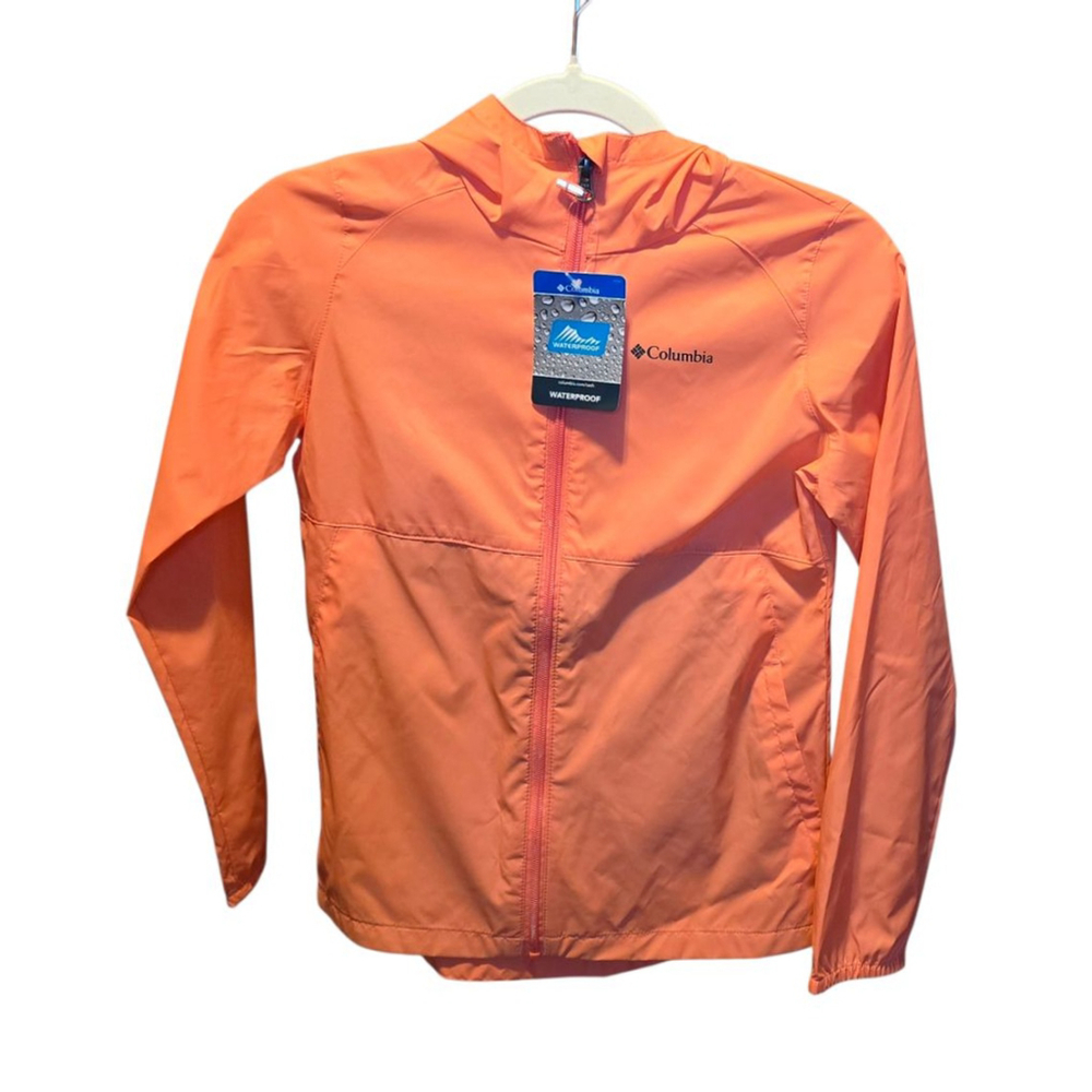 NWT Girls Columbia Coral Raincoat M‎ (10/12)Waterproof Spring Weather